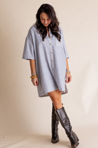 Different Views Button Down Dress *Final Sale*