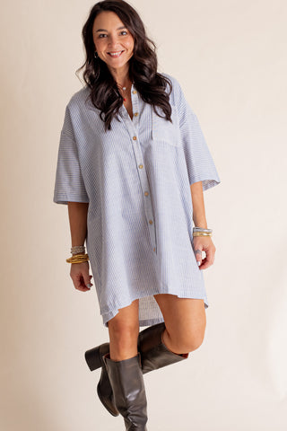 Different Views Button Down Dress *Final Sale*