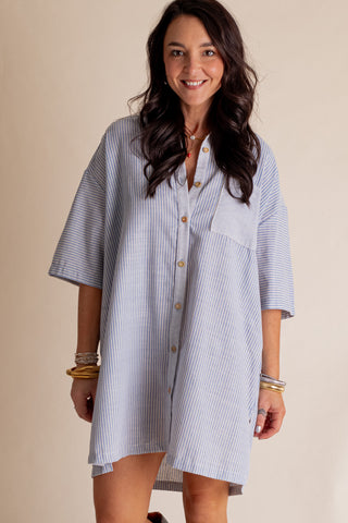 Different Views Button Down Dress *Final Sale*