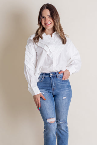 Call Me Maybe Button Down Top *Final Sale*