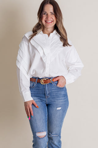 Call Me Maybe Button Down Top *Final Sale*