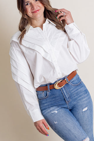 Call Me Maybe Button Down Top *Final Sale*