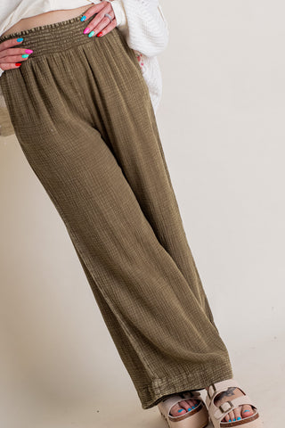 Light Up My Life Smocked Waist Pants *Final Sale*