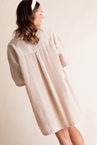 Different Views Button Down Dress *Final Sale*