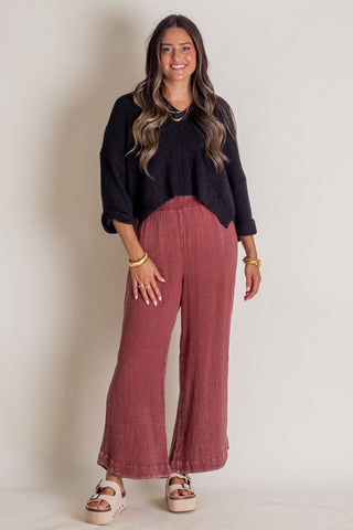 Light Up My Life Smocked Waist Pants *Final Sale*