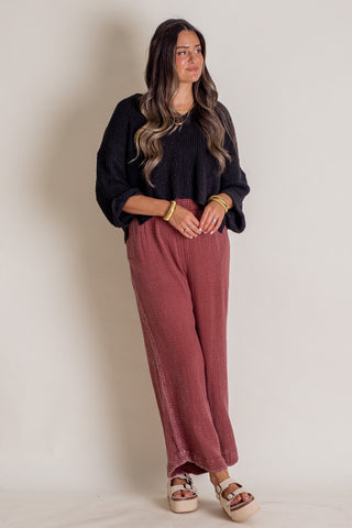 Light Up My Life Smocked Waist Pants *Final Sale*