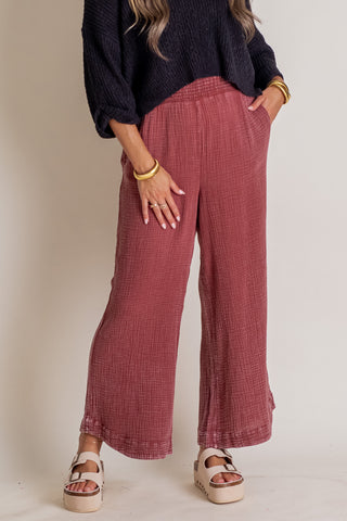 Light Up My Life Smocked Waist Pants *Final Sale*