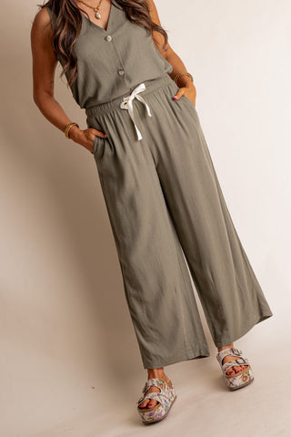 Windswept Linen Drawstring Pants *Final Sale*