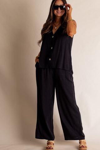 Windswept Linen Drawstring Pants *Final Sale*