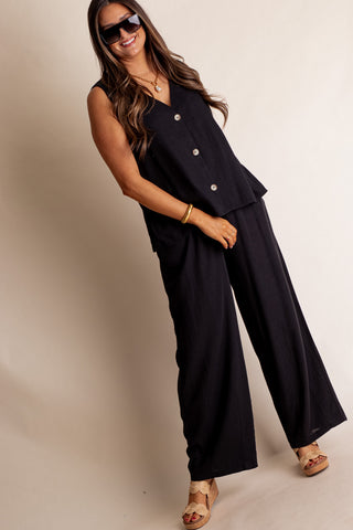 Windswept Linen Drawstring Pants *Final Sale*
