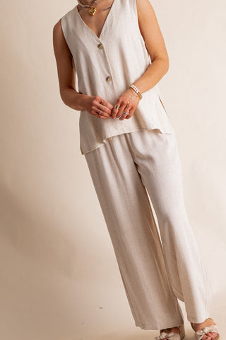 Windswept Linen Drawstring Pants *Final Sale*