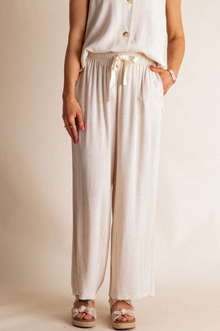 Windswept Linen Drawstring Pants *Final Sale*