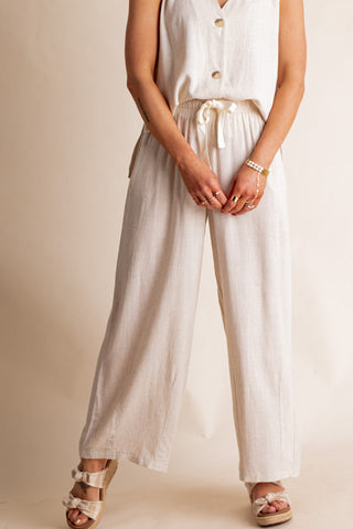 Windswept Linen Drawstring Pants *Final Sale*