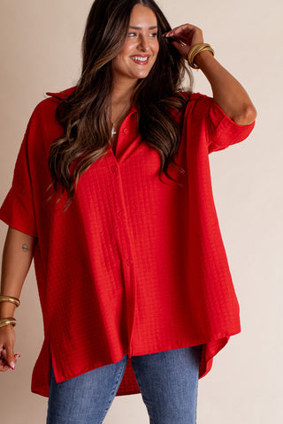 Far From Today Button Down Top