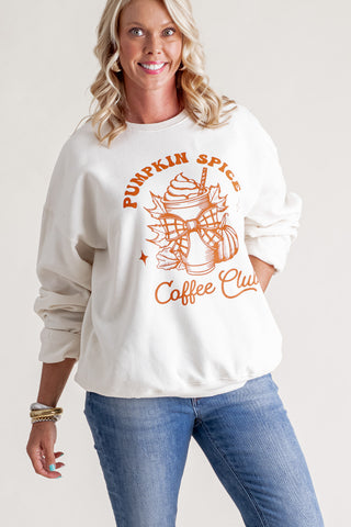 Pumpkin Spice Coffee Club Sweatshirt *Final Sale*