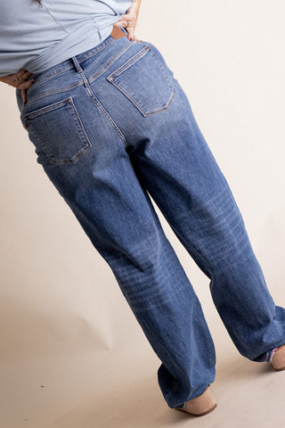 Baylor High Rise Straight Leg Jeans - CURVY *Final Sale*