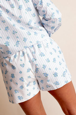 Still Deciding Striped Floral Shorts *Final Sale*