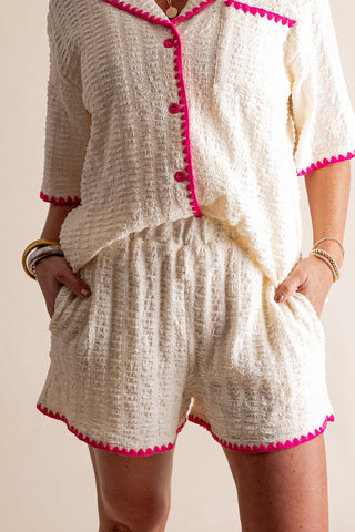 Perfectly Paired Button Down Top and Shorts Set *Final Sale*
