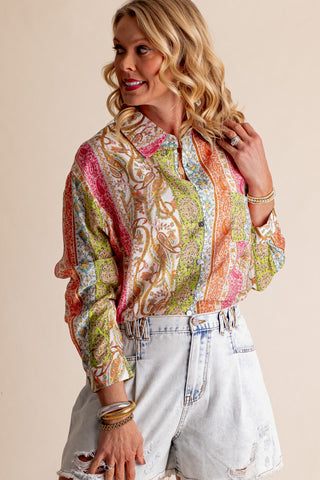No Excuses Button Down Top *Final Sale*