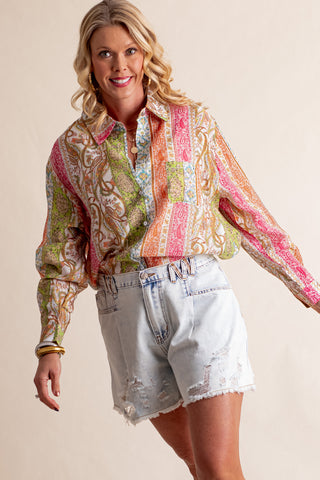No Excuses Button Down Top *Final Sale*