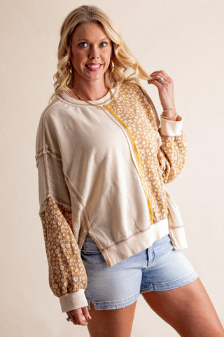 Keep Driving Balloon Sleeve Top *Final Sale*