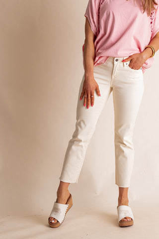 Dove Mid Rise Straight Leg Jeans *Final Sale*