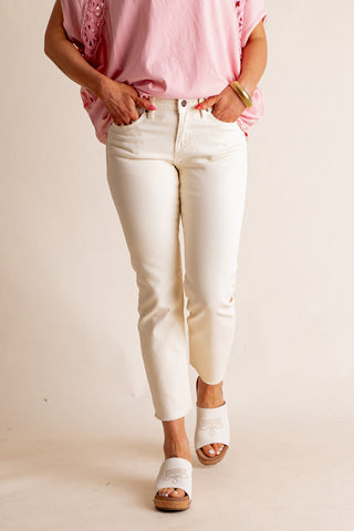 Dove Mid Rise Straight Leg Jeans *Final Sale*