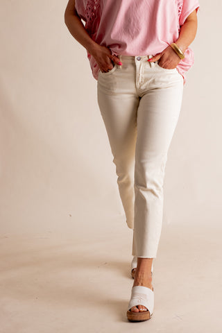 Dove Mid Rise Straight Leg Jeans *Final Sale*