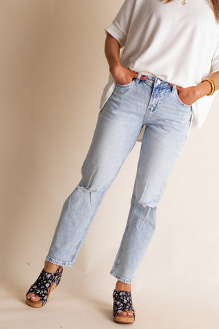 Kimber High Rise Straight Leg Jeans *Final Sale*