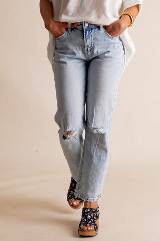 Kimber High Rise Straight Leg Jeans *Final Sale*