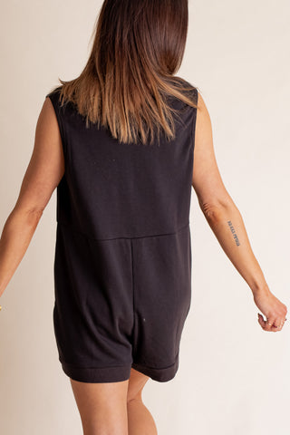 Eyes Wide Open V Neck Romper *Final Sale*