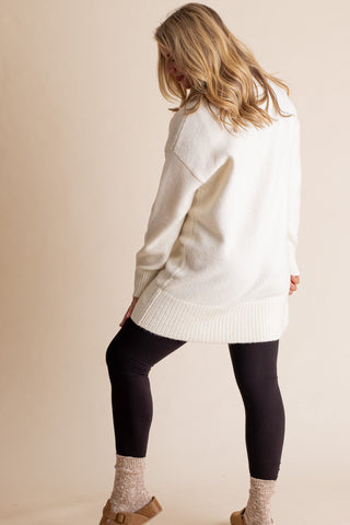 Always Present High Neck Sweater Dress