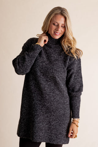 Always Present High Neck Sweater Dress