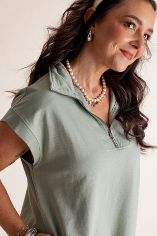 Ready For Sunshine Half Zip Dress *Final Sale*