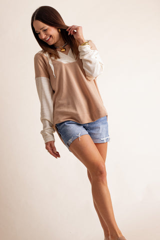 The Great Beyond V Neck Hooded Top *Final Sale*