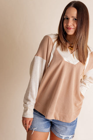 The Great Beyond V Neck Hooded Top *Final Sale*