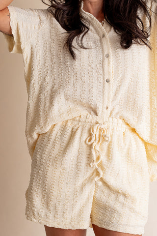 Naturally Gifted Button Down Top and Shorts Set *Final Sale*