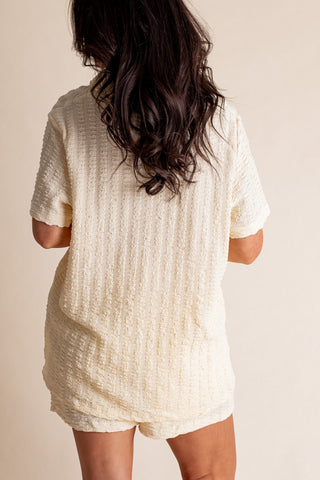 Naturally Gifted Button Down Top and Shorts Set *Final Sale*