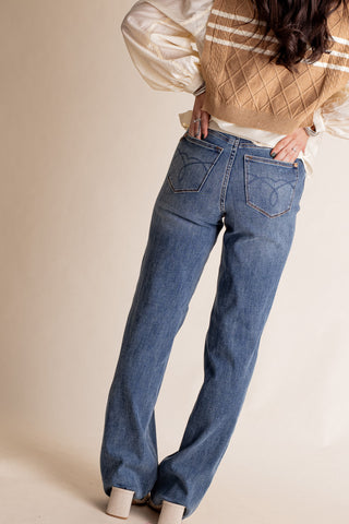 Vera High Rise Tummy Control Straight Leg Jeans *Final Sale*