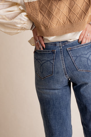 Vera High Rise Tummy Control Straight Leg Jeans *Final Sale*