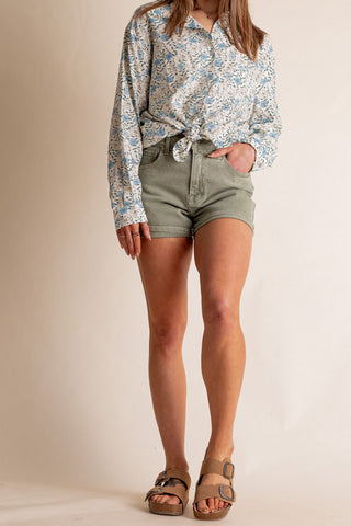 Becca High Rise Cuffed Shorts *Final Sale*