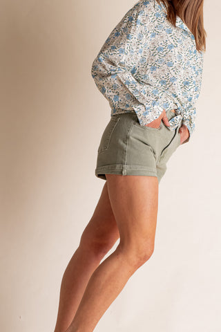 Becca High Rise Cuffed Shorts *Final Sale*