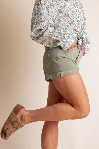 Becca High Rise Cuffed Shorts *Final Sale*