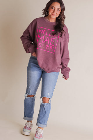 Nellie Mae Square Logo Sweatshirt *Final Sale*