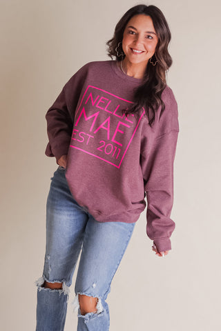 Nellie Mae Square Logo Sweatshirt *Final Sale*