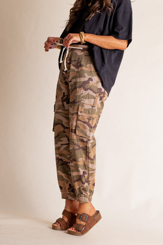 A New Time Camo Cargo Joggers