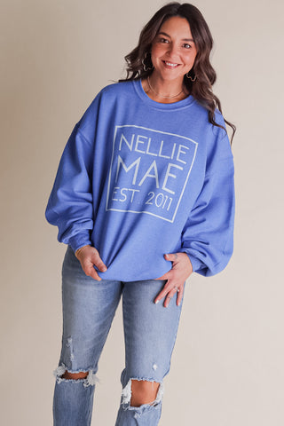 Nellie Mae Square Logo Sweatshirt *Final Sale*