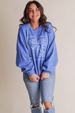 Nellie Mae Square Logo Sweatshirt *Final Sale*