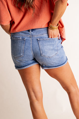 Harper Mid Rise Cuffed Shorts *Final Sale*