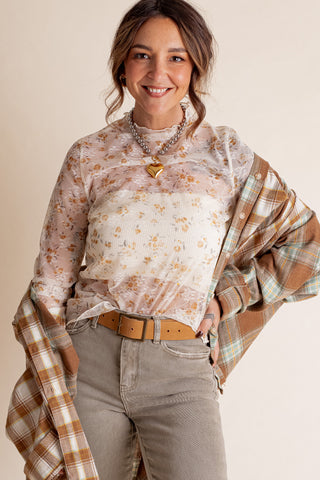 Love Notes Sheer Top *Final Sale*